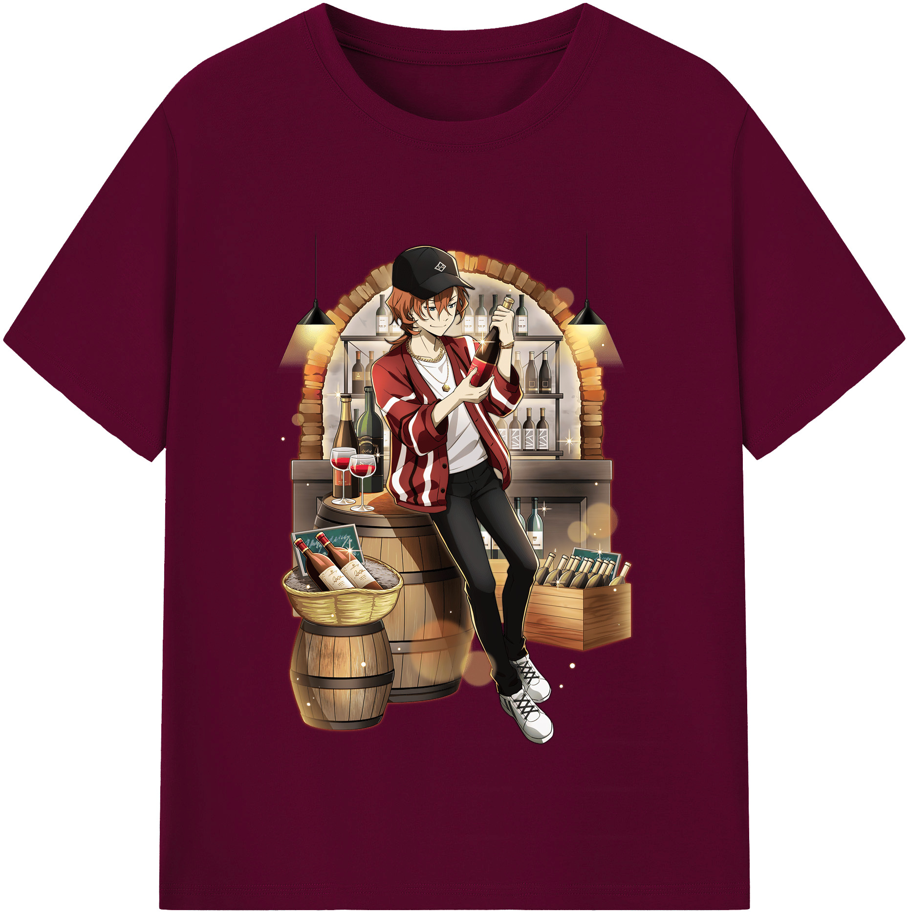 （画像用） 文豪ストレイドッグス Bungo Stray Dogs レディースカジュアルプリントTシャツ（綿100％）